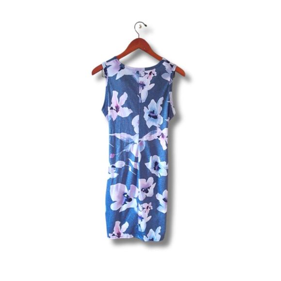 Azura Exchange Floral Print Wrap Tie Bodycon Mini Dress - Picture 3 of 7